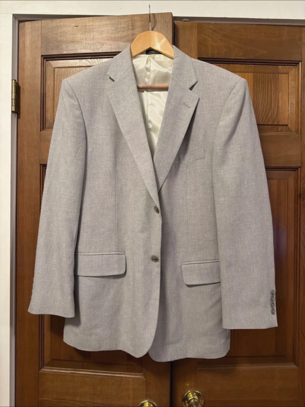 David Taylor 40R men’s grey blazer suit jacket
